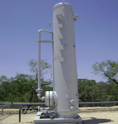 C-Zero carbon capture gas tower on site